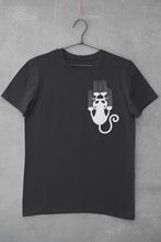 Load image into Gallery viewer, Sliding Cat Women Half Sleeves T-shirt- KidsFashionVilla
