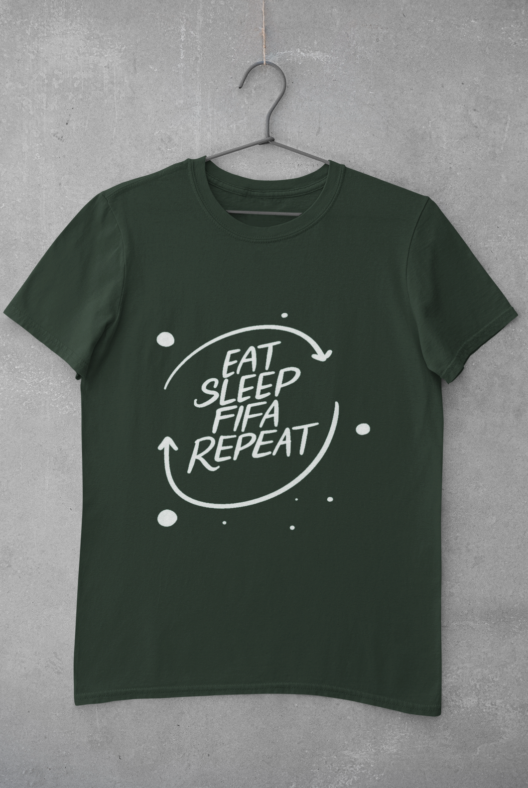 Eat Sleep Repeat  Mens Half Sleeves T-shirt- KidsFashionVilla