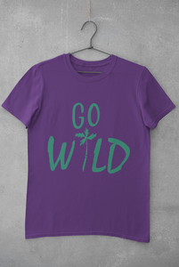 Go Wild Women Half Sleeves T-shirt- KidsFashionVilla