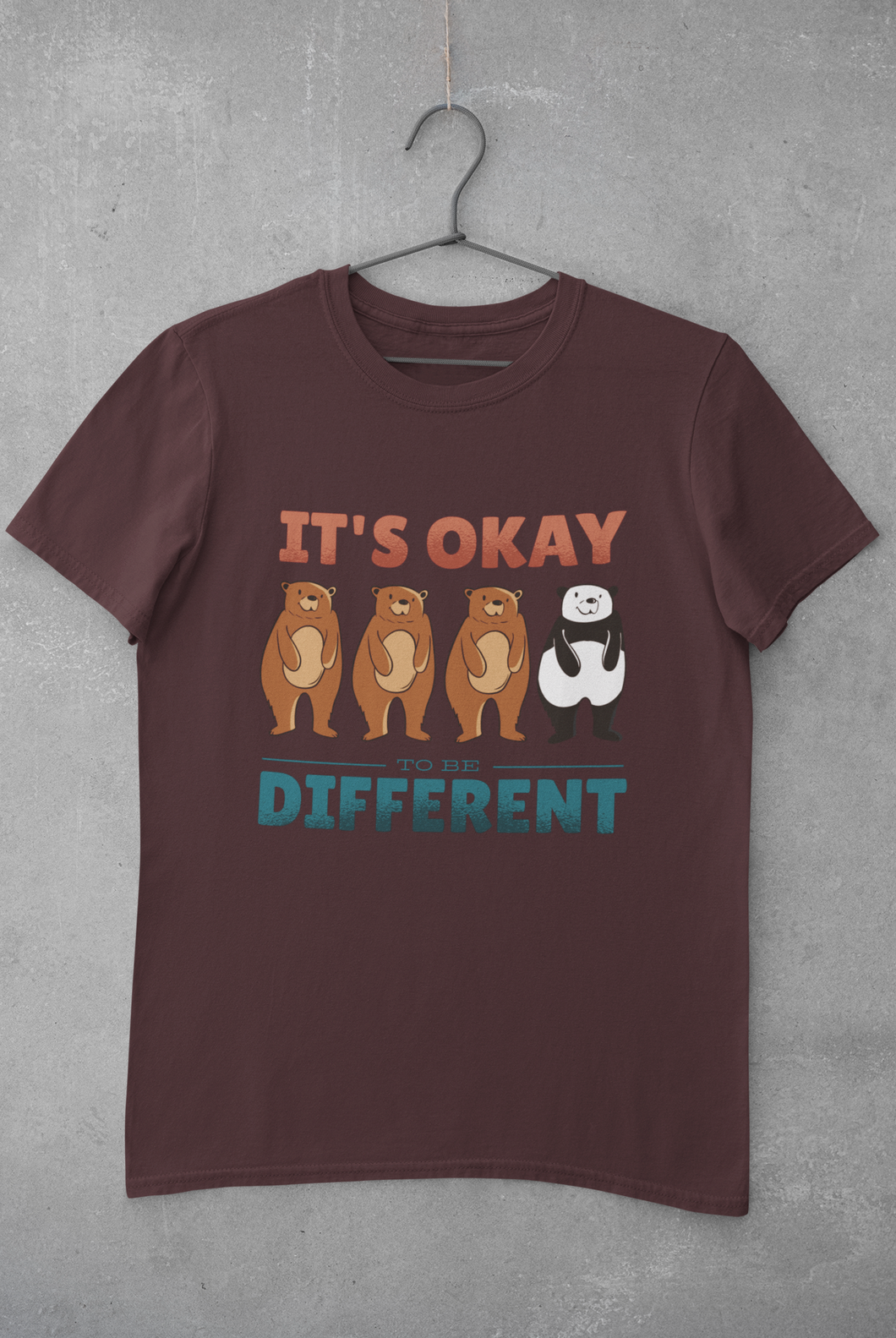 Its Okay To Be Different Mens Half Sleeves T-shirt- KidsFashionVilla