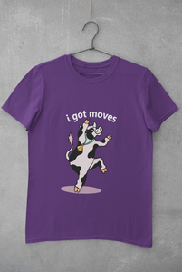 I Got Moves Women Half Sleeves T-shirt- KidsFashionVilla