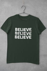 Believe Mens Half Sleeves T-shirt- KidsFashionVilla