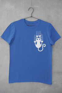 Sliding Cat Women Half Sleeves T-shirt- KidsFashionVilla