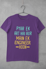 Load image into Gallery viewer, Pyaar Ek Art Hai Aur Main Ek Engineer Ho Women Half Sleeves T-shirt- KidsFashionVilla
