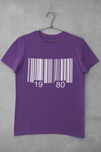 Load image into Gallery viewer, Bar Code Birthday Women Half Sleeves T-shirt- KidsFashionVilla
