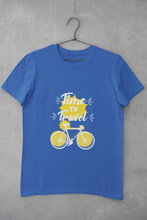 Load image into Gallery viewer, Time To Travel Women Half Sleeves T-shirt- KidsFashionVilla
