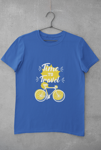 Time To Travel Women Half Sleeves T-shirt- KidsFashionVilla