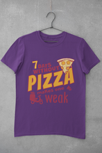 Load image into Gallery viewer, Pizza Women Half Sleeves T-shirt- KidsFashionVilla
