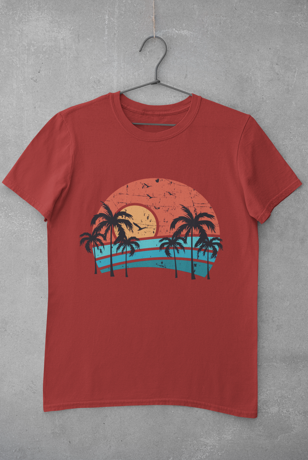 Sunset Women Half Sleeves T-shirt- KidsFashionVilla