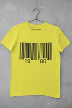 Load image into Gallery viewer, Bar Code Birthday Women Half Sleeves T-shirt- KidsFashionVilla
