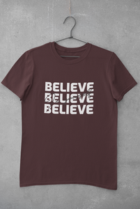 Believe Mens Half Sleeves T-shirt- KidsFashionVilla