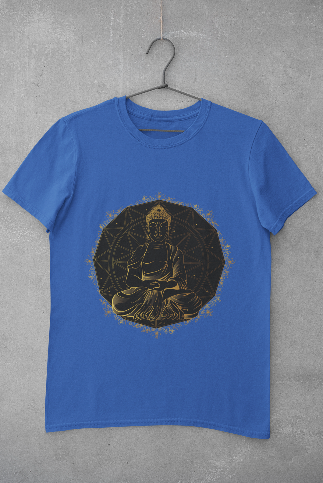 Buddha Gold Women Half Sleeves T-shirt- KidsFashionVilla