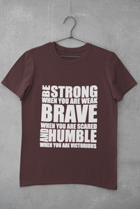 Be Strong Women Half Sleeves T-shirt- KidsFashionVilla