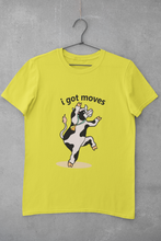 Load image into Gallery viewer, I Got Moves Women Half Sleeves T-shirt- KidsFashionVilla
