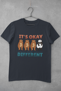 Its Okay To be Different Women Half Sleeves T-shirt- KidsFashionVilla
