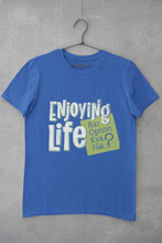 Load image into Gallery viewer, Enjoying Life Mens Half Sleeves T-shirt- KidsFashionVilla
