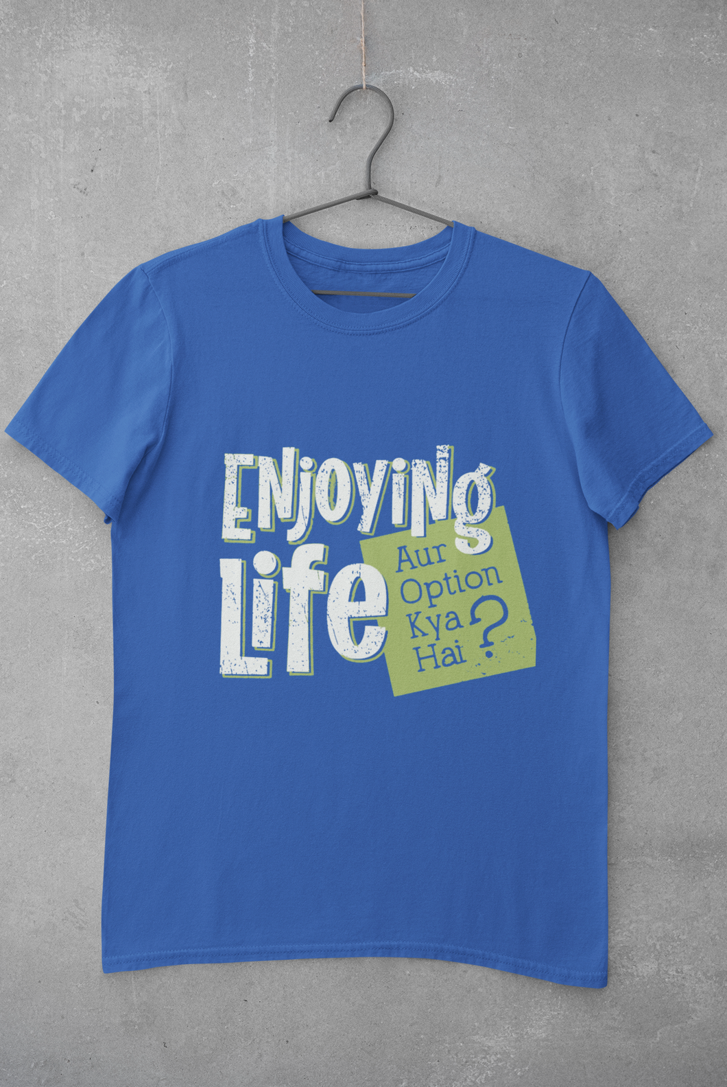 Enjoying Life Mens Half Sleeves T-shirt- KidsFashionVilla