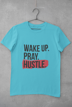 Load image into Gallery viewer, Wake Pray Hustle Women Half Sleeves T-shirt- KidsFashionVilla
