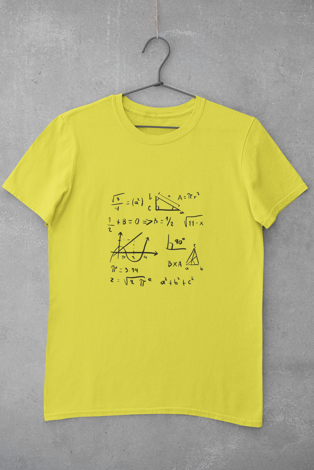 Math Formula Mens Half Sleeves T-shirt- KidsFashionVilla