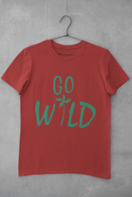 Load image into Gallery viewer, Go Wild Women Half Sleeves T-shirt- KidsFashionVilla
