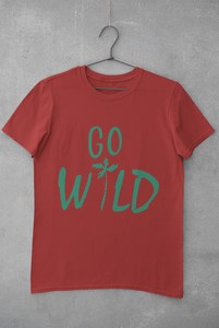 Go Wild Women Half Sleeves T-shirt- KidsFashionVilla