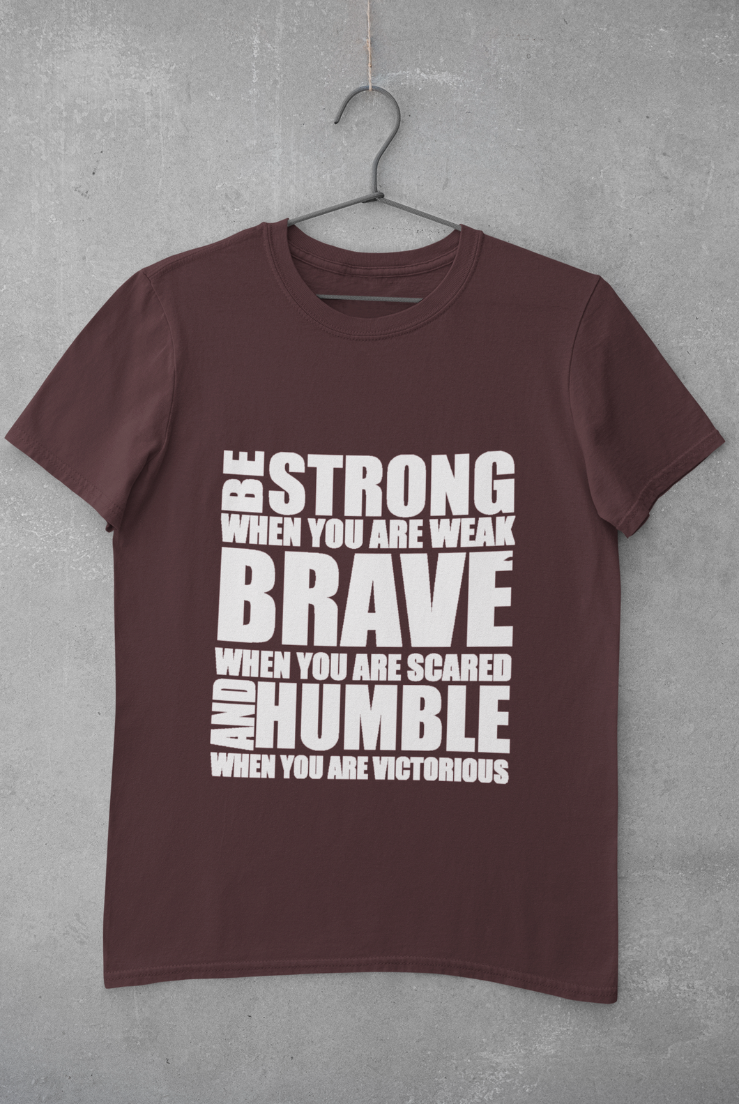 Be Strong Mens Half Sleeves T-shirt- KidsFashionVilla