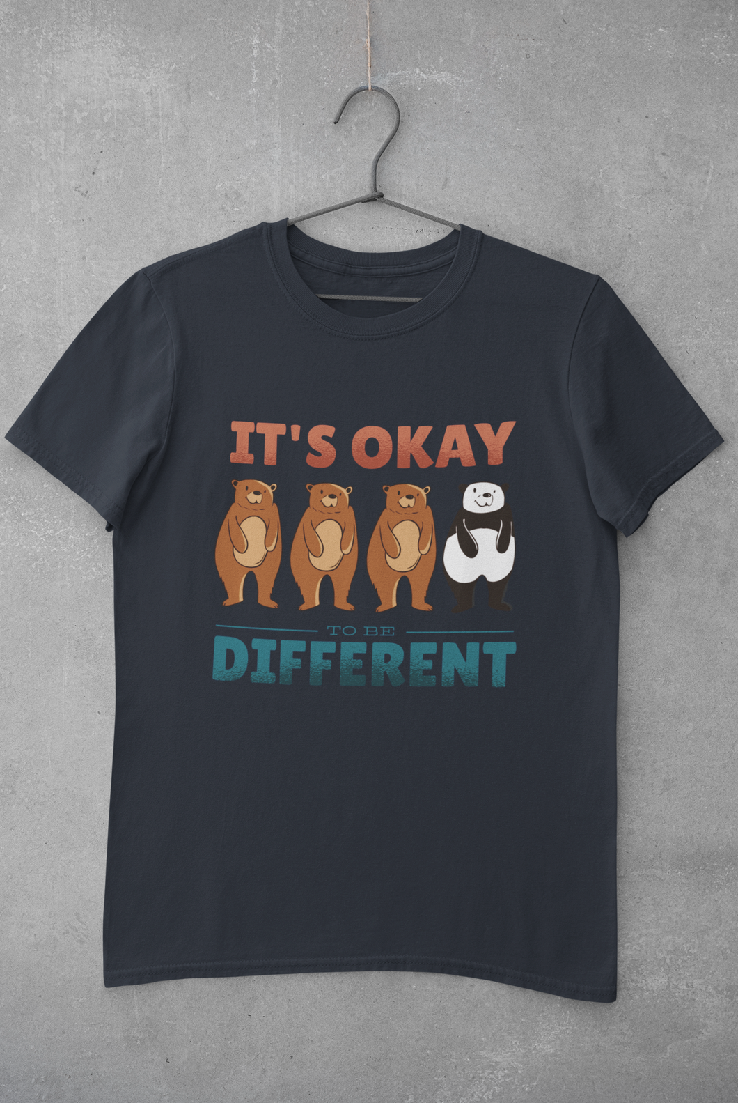 Its Okay To Be Different Mens Half Sleeves T-shirt- KidsFashionVilla