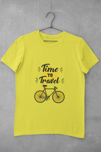 Load image into Gallery viewer, Time To Travel Women Half Sleeves T-shirt- KidsFashionVilla
