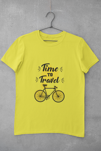Time To Travel Women Half Sleeves T-shirt- KidsFashionVilla