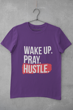 Load image into Gallery viewer, Wake Pray Hustle Women Half Sleeves T-shirt- KidsFashionVilla
