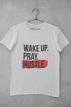Load image into Gallery viewer, Wake Pray Hustle Women Half Sleeves T-shirt- KidsFashionVilla
