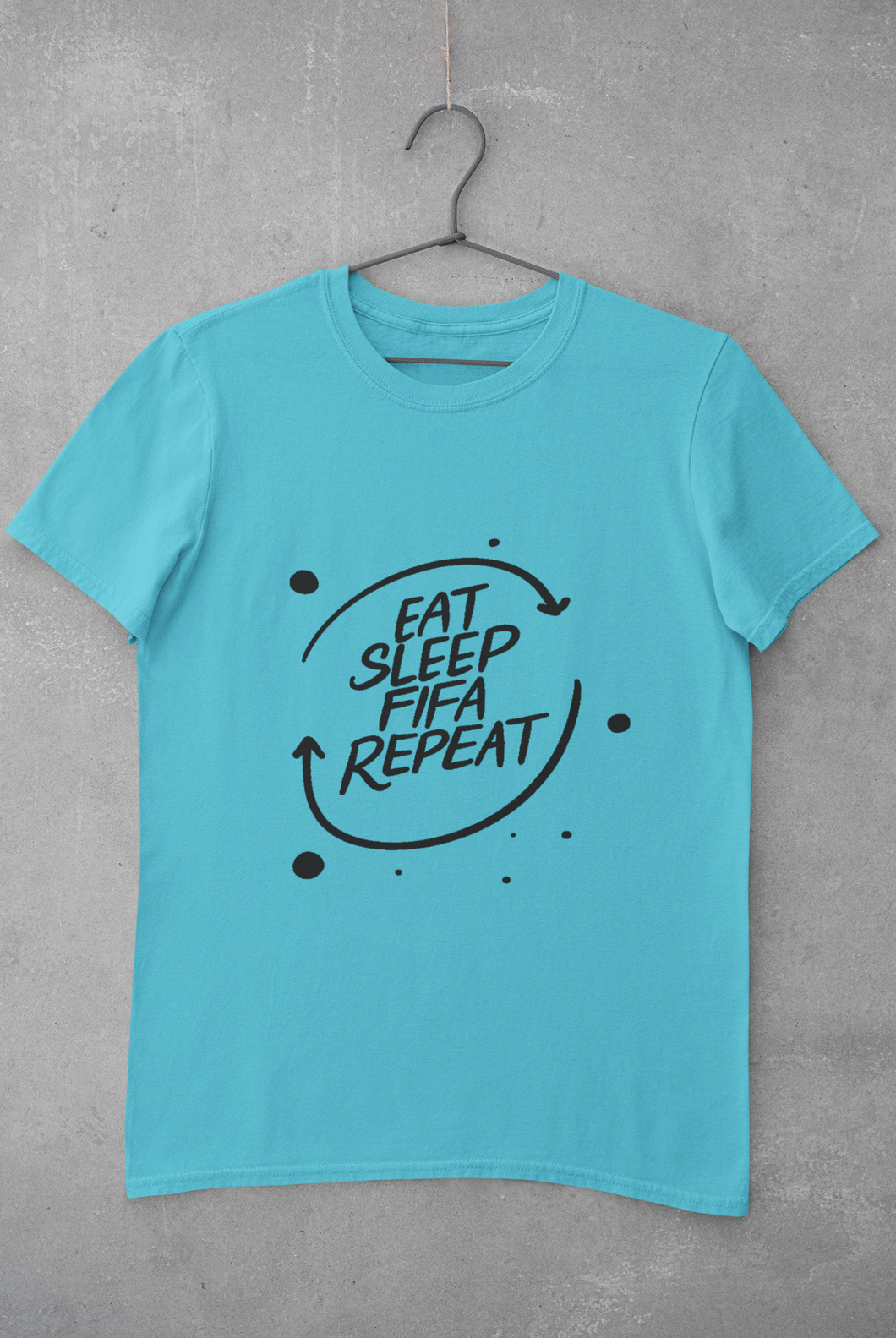 Eat Sleep Repeat  Mens Half Sleeves T-shirt- KidsFashionVilla