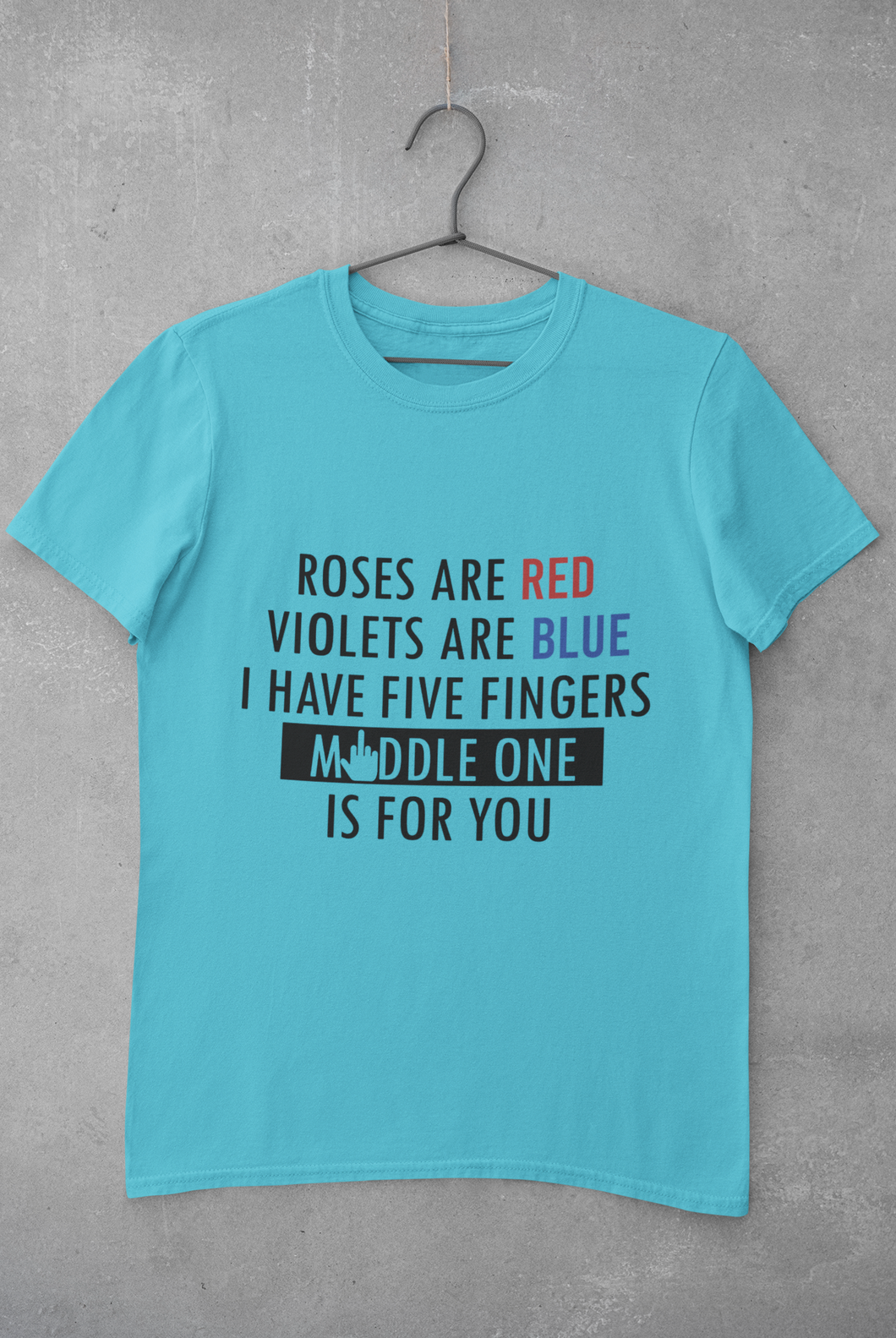 Middle One Mens Half Sleeves T-shirt- KidsFashionVilla