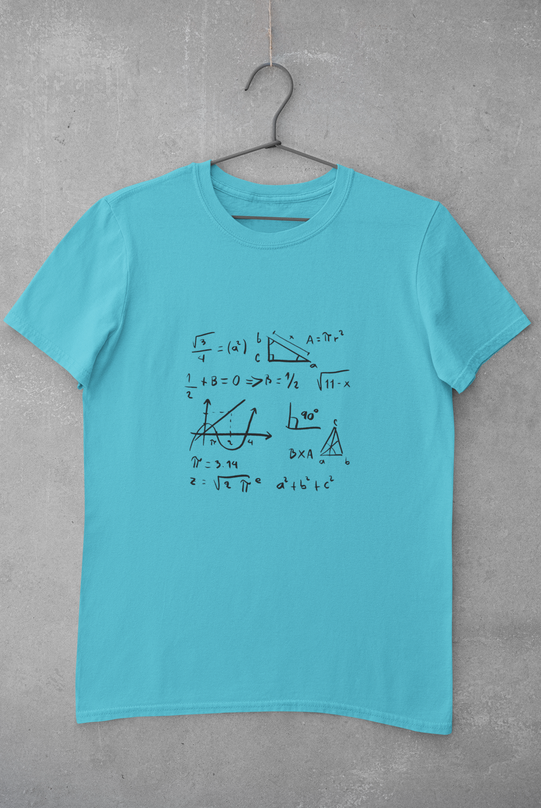 Math Formula Mens Half Sleeves T-shirt- KidsFashionVilla