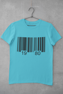 Bar Code Birthday Mens Half Sleeves T-shirt- KidsFashionVilla