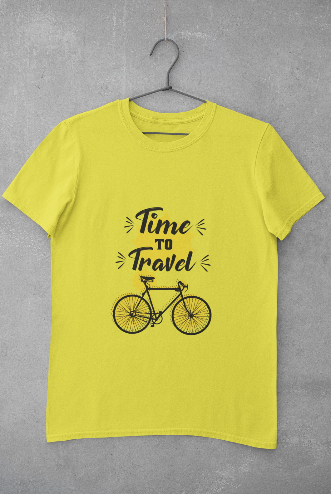 Time To Travel Mens Half Sleeves T-shirt- KidsFashionVilla
