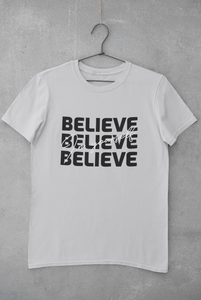 Believe Mens Half Sleeves T-shirt- KidsFashionVilla