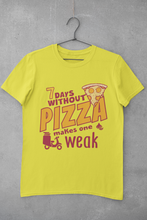 Load image into Gallery viewer, Pizza Women Half Sleeves T-shirt- KidsFashionVilla
