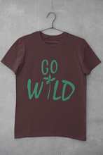 Load image into Gallery viewer, Go Wild Women Half Sleeves T-shirt- KidsFashionVilla
