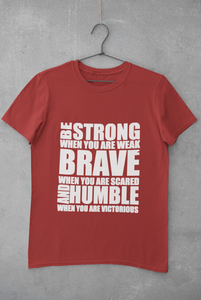 Be Strong Women Half Sleeves T-shirt- KidsFashionVilla