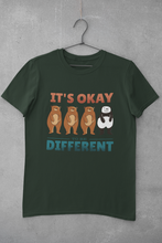 Load image into Gallery viewer, Its Okay To be Different Women Half Sleeves T-shirt- KidsFashionVilla

