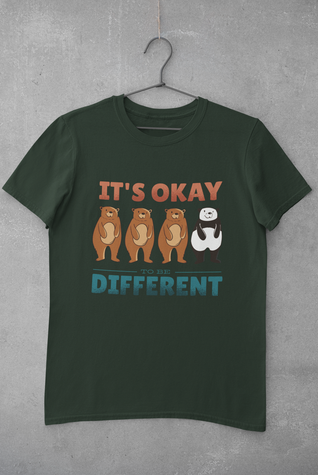Its Okay To Be Different Mens Half Sleeves T-shirt- KidsFashionVilla