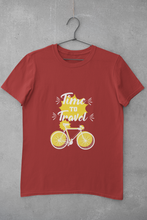 Load image into Gallery viewer, Time To Travel Women Half Sleeves T-shirt- KidsFashionVilla
