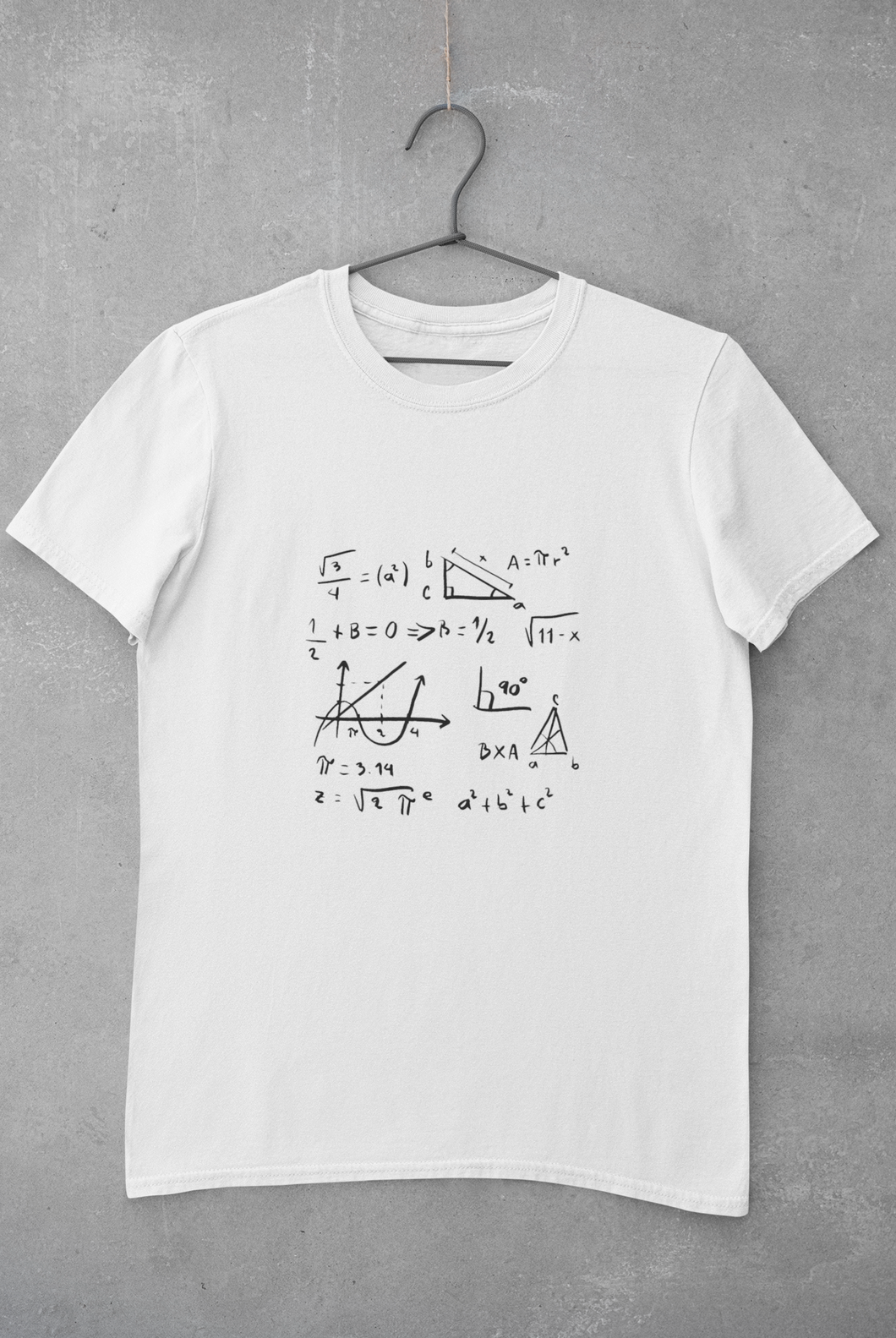 Math Formula Mens Half Sleeves T-shirt- KidsFashionVilla
