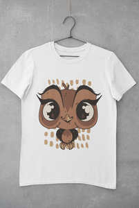 Baby Owl Mens Half Sleeves T-shirt- KidsFashionVilla