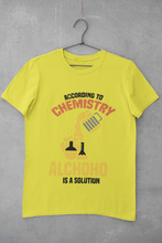 Load image into Gallery viewer, Alcohol Is A Solution Mens Half Sleeves T-shirt- KidsFashionVilla

