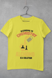 Alcohol Is A Solution Mens Half Sleeves T-shirt- KidsFashionVilla