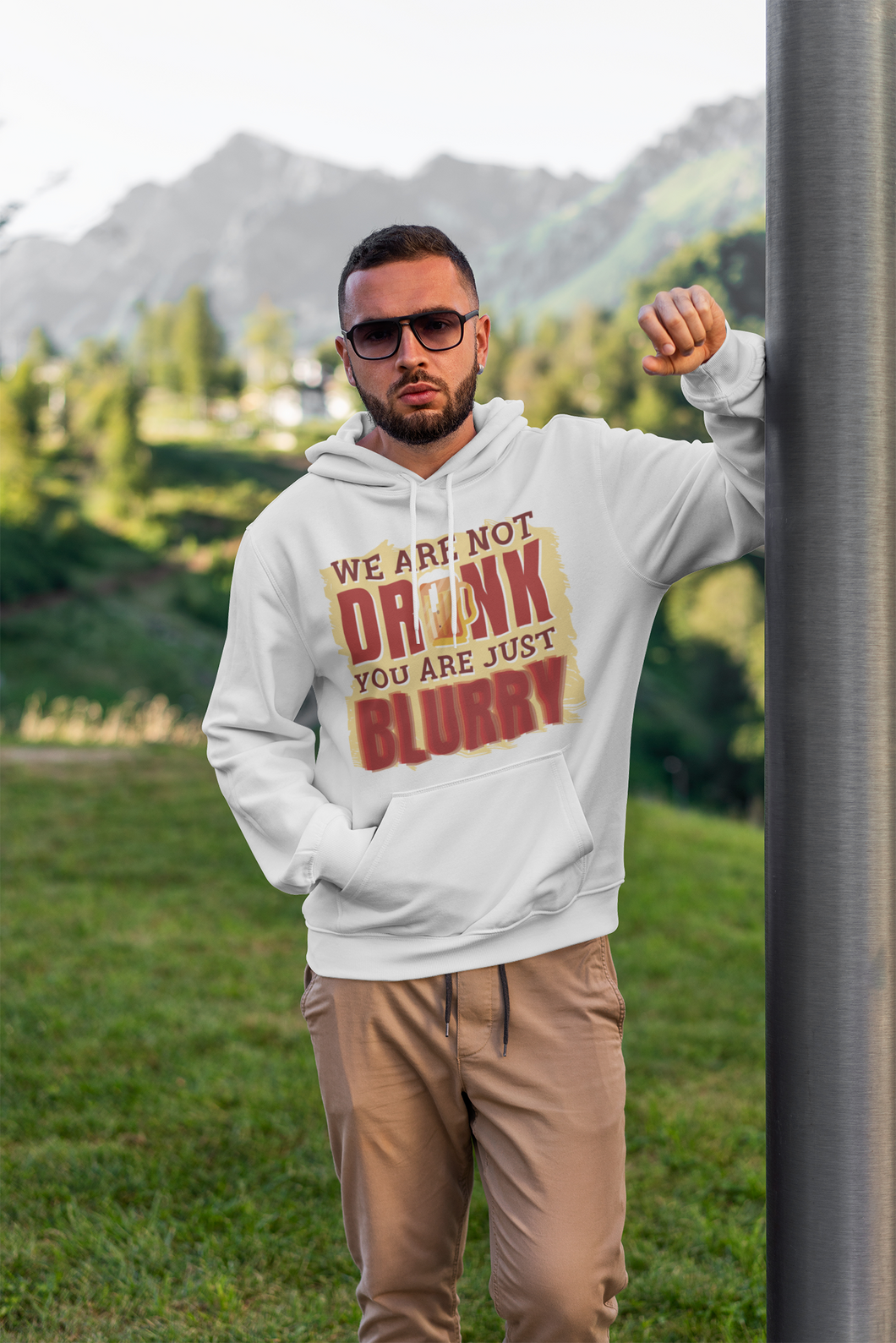 Not Drunk You Are Blurry Men Hoodies-KidsFashionVilla