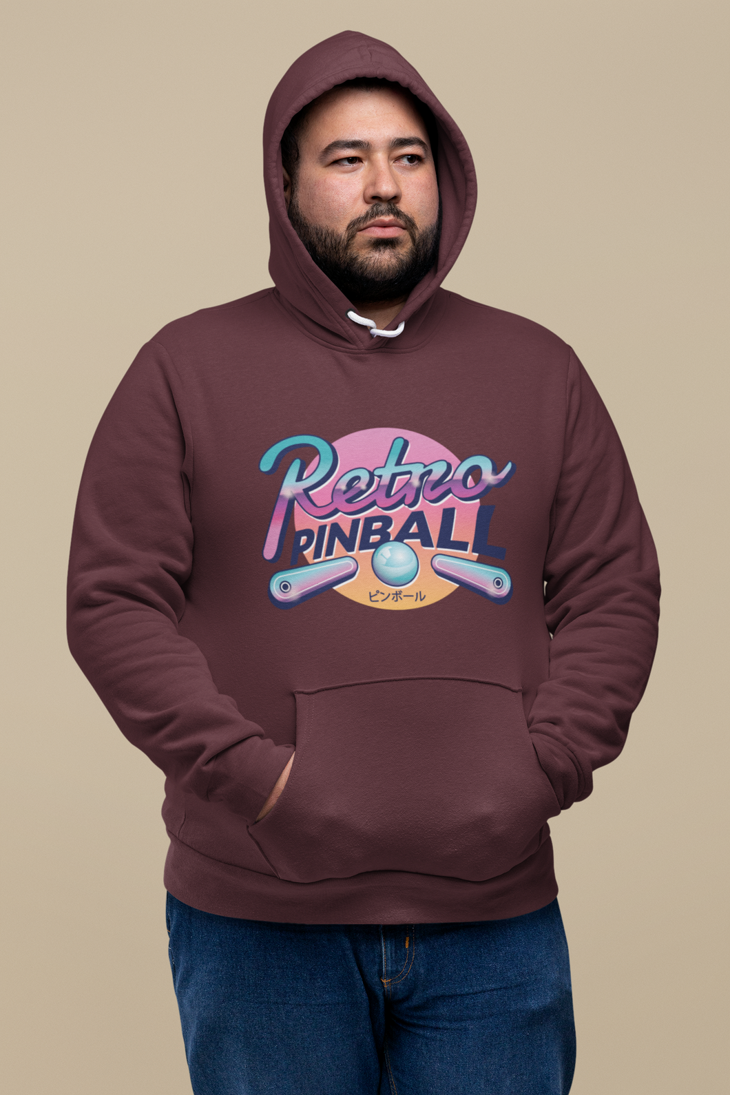 Retro Pinball Men Hoodies-KidsFashionVilla