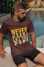 Load image into Gallery viewer, Never let You Down Mens Half Sleeves T-shirt- KidsFashionVilla
